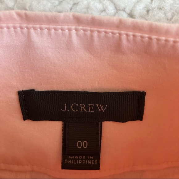J Crew Women's blush pink high waisted shorts with pleat and bow detail, Sz 00 - Picture 11 of 16